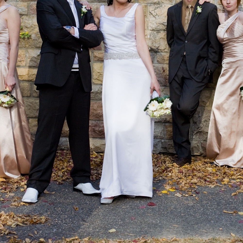Winnie Couture 100% Silk Wedding Dress - Picture 2 of 11